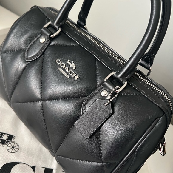 Coach Rowan Satchel with Diamond Quilting with Wallet - Picture 14 of 15